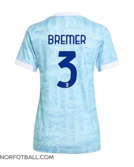 Billige Fotballdrakt Juventus Gleison Bremer #3 Replika Bortedrakt Dame 2025-26 Kortermet Billige Fotballdrakt Juventus Gleison Bremer #3 Replika Bortedrakt Dame 2025-26 Kortermet